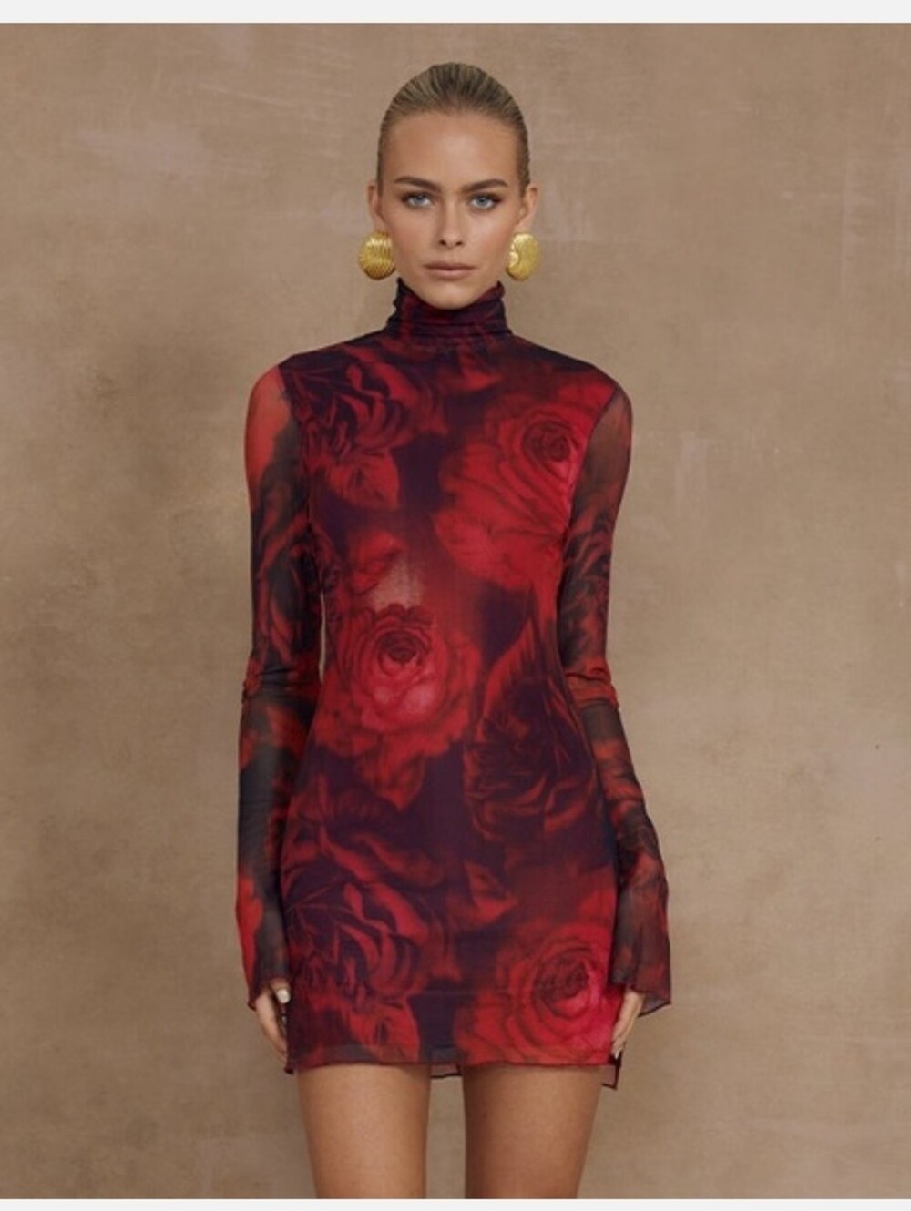 Runaway the Label Jordi Rose Whimsigoth Dress Giovana Print XS🌹🌹